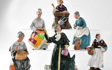 ROYAL DOULTON; six figures of ladies comprising HN2814 'Eventide', HN2851...