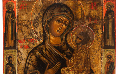 RUSSIAN ICON SHOWING THE MOTHER OF GOD TICHVINSKAYA