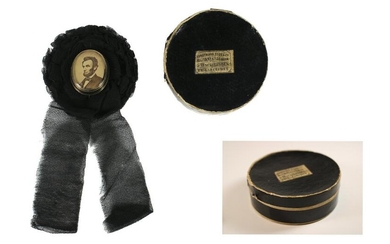 Rare Lincoln Mourning Badge w/ Original Box