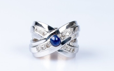 Ring White gold Sapphire