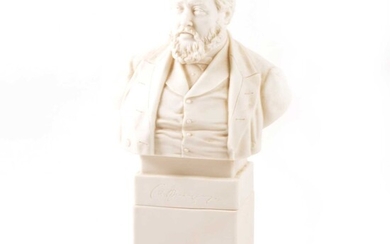 Robinson & Leadbetter parian bust, Charles Spurgeon, after John Adams Acton