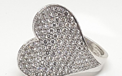 Roger Dubuis - 18 kt. White gold - Ring - 4.21 ct Diamond