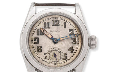 Rolco. A stainless steel manual wind wristwatch Circa 1939
