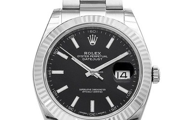 Rolex Datejust 41 126334 - Datejust 41 Stainless Steel Fluted / Oyster / Black