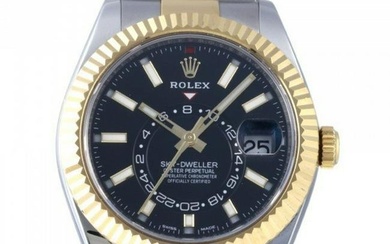 Rolex Sky Dweller 326933 Black Dial Watch Men's