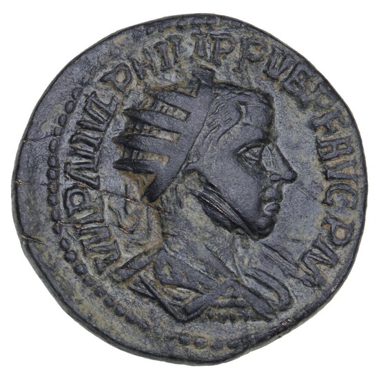 Roman Empire, Philippus I, 244–249, Psidia, Antiochia, AE 27, CAES ANTIOCH COL,...