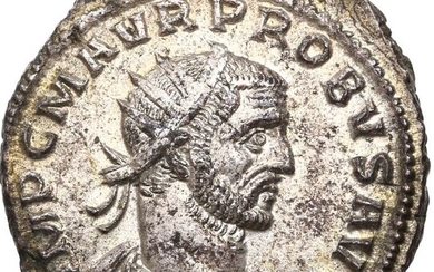 Roman Empire. Probus (AD 276-282). Silvered Æ Antoninianus,Antioch mint, AD 280 - Probus and Jupiter