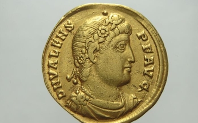 Roman Empire. Valens (AD 364-378). AV Solidus,Constantinople, AD 367-375