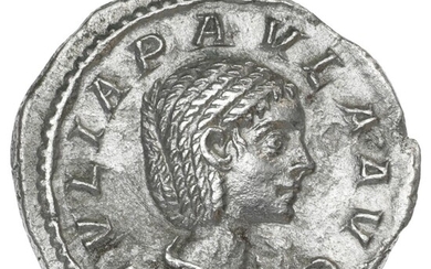 Roman Imperial, Julia Paula, 219–220, Denarius. Rome, CONCORDIA, RIC 214, 3.12 g....