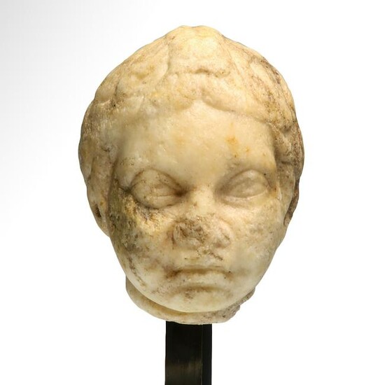 Roman Marble Head Of Eros, ex. Christies