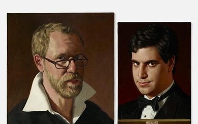 Ron Schwerin, Self Portrait and Andy F (two works)