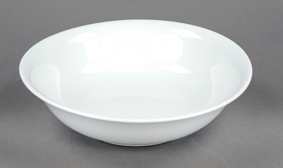 Round bowl, Meissen, mark after 1934, 1st choice, white, Ø 24 cm
