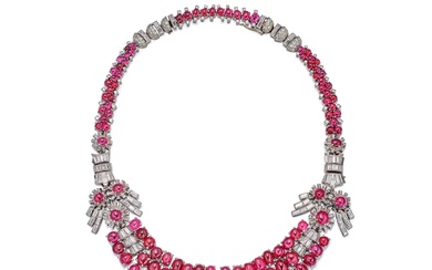 Ruby and Diamond Necklace | 紅寶石 配 鑽石 項鏈