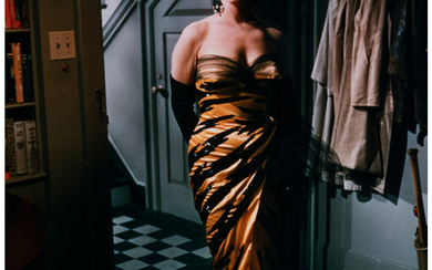 Sam Shaw (1912-1999), Marilyn Monroe in Travilla Golden Tiger Gown for The Seven Year Itch (1955)
