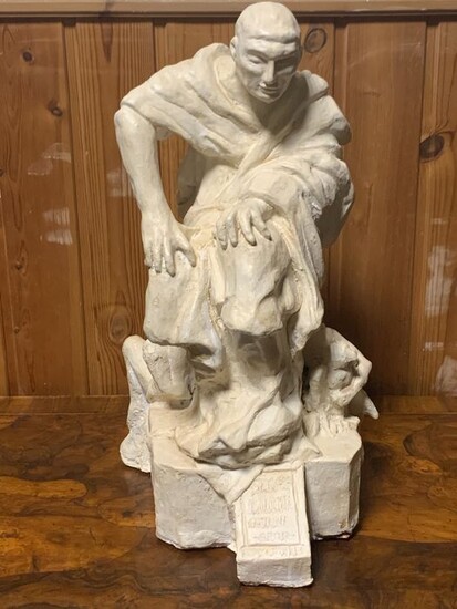 Sculpture, "Sergi Lucio SPQR" - Terracotta - First half 20th century