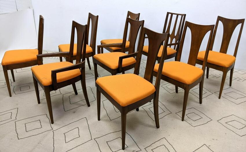 Set 8 Plus 1 BROYHILL Brasilia Dining Chairs. 1 with op