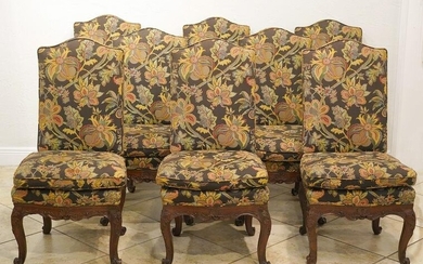 Set of Eight 18th Century Louis XV Side Chairs