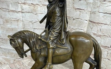 Signed Bonheur Arab Man On a Horse Bronze Sculpture Museum Quality Artwork Sale