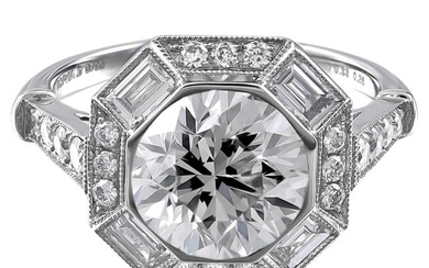 Sophia D. GIA Certified 1.05 Carat Diamond Art Deco Ring