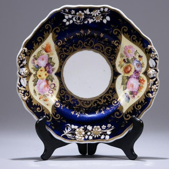 Spode Felspar Porcelain Floral Plate 19th Century