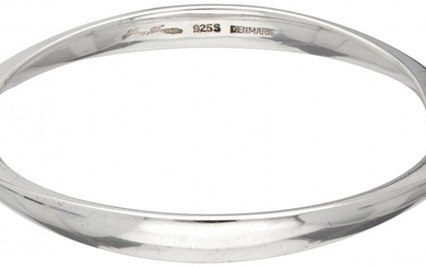 Sterling silver bangle bracelet by Bent Gabrielsen for Hans Hansen.