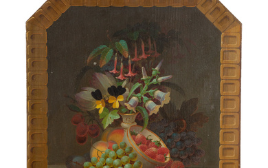 Still Life with Fruit and Flowers, 1868,James Clement Sharp