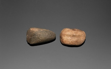 Stone Age Ground Axehead and Sharpening Stone