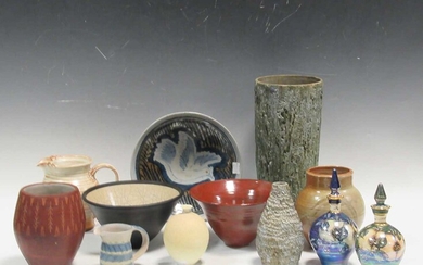 Studio and Art pottery pieces, various makers (qty)