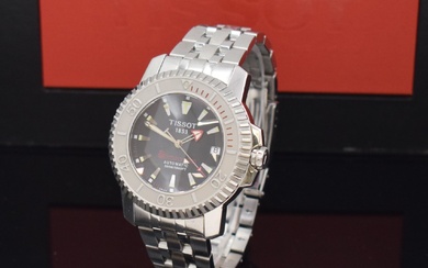 TISSOT Seastar 1000 montre-bracelet pour hommes en acier référence A464/564, Suisse vers 2007, automatique, boîte...
