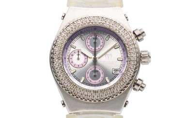 TechnoMarine Lady's Diamond, Stainless Steel, Silicone Watch Case: 36...