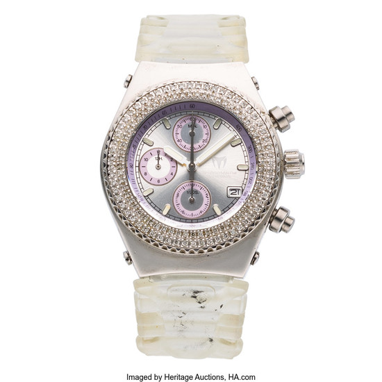 TechnoMarine Lady's Diamond, Stainless Steel, Silicone Watch Case: 36...