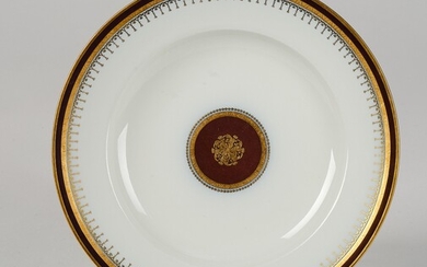 A Plate with Copper Lustre, Vienna, Imperial Manufactory