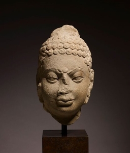 Tête de Buddha Inde, empire Kushan ca 3°-4°…