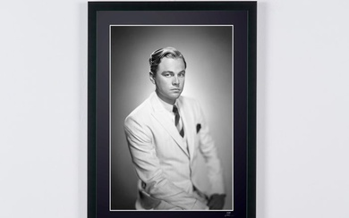 The Great Gatsby (2013) - Leonardo DiCaprio «Jay Gatsby» - Wooden Framed 70X50 cm - Limited Edition Nr 01 of 30 - Serial ID 30677 - Original Certificate (COA), Hologram Logo Editor and QR Code