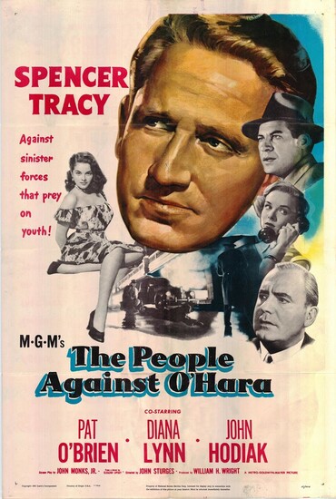 The People Against O'Hara original 1951 vintage lobby card
