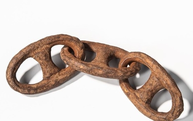 Three Iron Anchor Chain Links