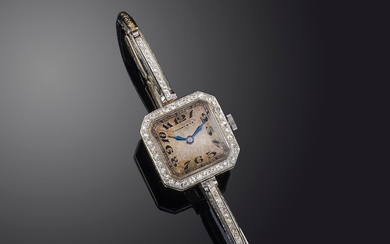 Tiffany & Co, montre-bracelet Art déco pour dame, début du 20e siècle, cadran signé avec...