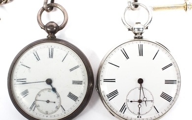 Two late 19th/early 20th century silver cased open faced pocket watches