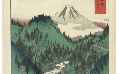 UTAGAWA HIROSHIGE (1797-1858), In the Mountains of Izu Province (Izu no sanchu)