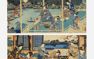 Utagawa Kunisada and Utagawa Toyokuni Two works