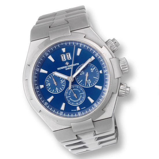 Vacheron Constantin. A stainless steel automatic calendar chronograph bracelet watch