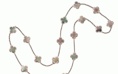 Van Cleef & Arpels Mother-of-Pearl 'Pure Alhambra' Necklace, France