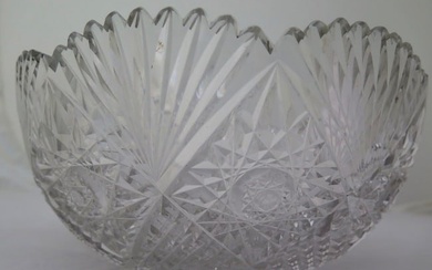 Vintage American Brilliant Cut Glass Bowl