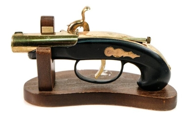 Vintage 'Flintlock Pistol' Novelty Cigar Lighter