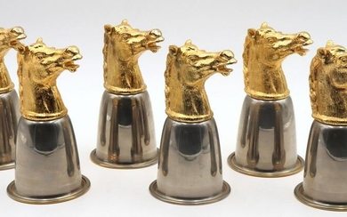 Vintage Gucci Silver & Gold Plated Stirrup Cups
