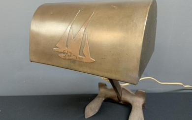 Vintage Nautical Anchor Desk Lamp, Mixed Metal