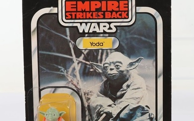 Vintage Star Wars Yoda on Empire Strikes Back 32 back Kenner card