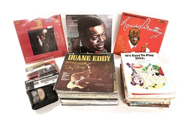 Vinyl LPs, sheet music and vintage compact cameras