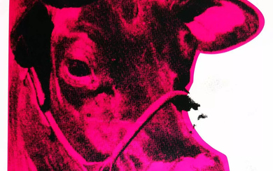 WARHOL ANDY Vache Rose / Pink Cow Bienale de de Venise Très Rare