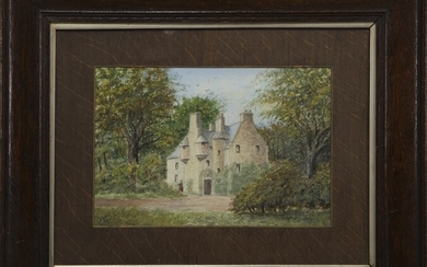 WOODLAND HOME, A WATERCOLOUR BY JOHN MITCHELL